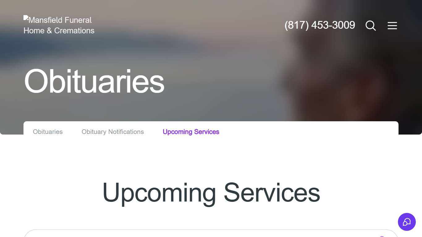 Upcoming Services Mansfield Funeral Home & Cremations - Mansfield, TX